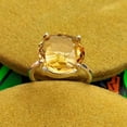 thumbnail image 2 of Natural Citrine Gemstone 925 Sterling Silver Engagement Anniversary Gift Ring, 2 of 3
