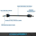 thumbnail image 2 of Bodeman Front LEFT CV Axle Drive Shaft Assembly Driver Side fits 1994 1995 1996 1997 1998 Hyundai Sonata 2.0L, 2 of 7