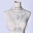 thumbnail image 6 of Body Chains for Women Waist Chain Leg Chain Sexy Body Chain Crossover Thin Bra Bikini Waist Belly Chain Beach Body Necklace Jewelry for Women, 6 of 8