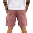 thumbnail image 5 of Lumtrix Mens Corduroy Shorts Casual Elastic Waist Drawstring Lightweight Summer Beach Shorts with Pockets Pink S, 5 of 6