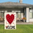 thumbnail image 3 of Amhnf Welcome Hearts Garden Flag For Home Outdoor Garden Yard Decor 12x18 inch, 3 of 5