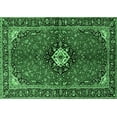 thumbnail image 1 of Ahgly Company Indoor Rectangle Persian Emerald Green Traditional Area Rugs, 7' x 9', 1 of 4