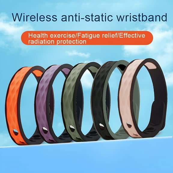 TELOLY Anti-static Bracelet Waterproof Ultralight Adjustable Unisex Silicone Wristband Protective Bracelet Sports Supplies