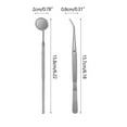 thumbnail image 3 of pstuiky Tooth Care Metal Tooth Picking Tool Stainless Steel Toothpick Portable Oral Tooth Cleaning Tool Set, 3 of 9