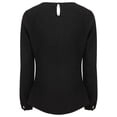 thumbnail image 2 of Henbury Womens Pleat Front Long Sleeve Blouse, 2 of 4