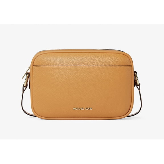 Michael Kors Jet Set Pebbled Leather Camera Crossbody Bag