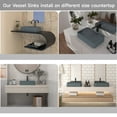 thumbnail image 2 of CASAINC 20" Concrete Rectangular Bathroom Vessel Sink with Strainer, Blue Ashes, 2 of 8