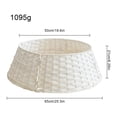 thumbnail image 3 of Christmas Tree Rattan Skirt Stand Base Basket Cover Tidy Decor Grey, 3 of 17