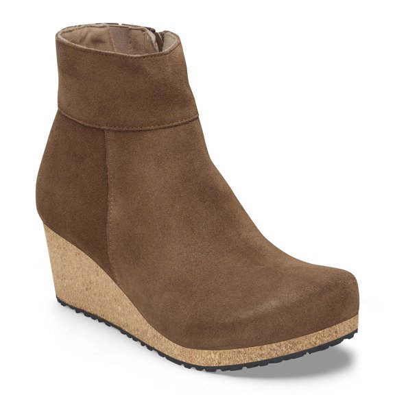 BIRKENSTOCK EBBA SUEDE LEATHER Boots Dark Tea