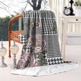 thumbnail image 2 of Pioneer Flower Floral Print Pattern Blanket,Comfortable Soft Lamb Wool Throw Blanket,All Season,Warm Lightweight Blankets for Sofa Bed Couch Living Room Chair,60"x80", 2 of 4