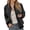 z-Black26418, variant on Women's Coat Autumn Winter Solid Color Satin Bomber Jacket Long Sleeve Zipper Relaxed Fit Sleek Casual Style Coat For Casual Daily Streetwear Activities Stylish Outerwear