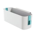 thumbnail image 3 of Organizador de almacenamiento para mesita de noche, bolsa colgante para cama, revistero, contenedor con doble gancho Verde, 3 of 9