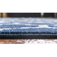 thumbnail image 4 of Unique Loom 3128499 2 x 6 ft. Philadelphia Trellis Runner Rug, Navy Blue, 4 of 4