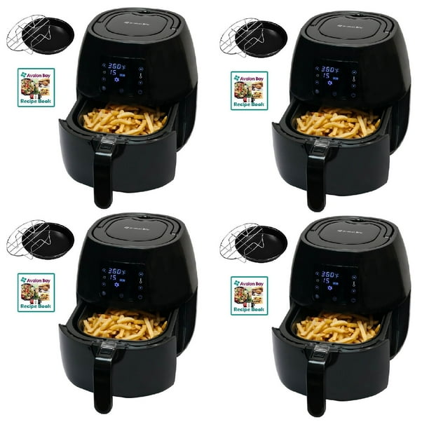 Avalon Bay  Air  Fryer Digital  Display Stainless Steel 