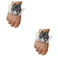 thumbnail image 3 of Inteprter Materiales Ramillete de muñeca de rosa de satén hecho a mano para bodas Flor de muñeca nupcial ligera para dama de honor Type2 NO2, 3 of 6