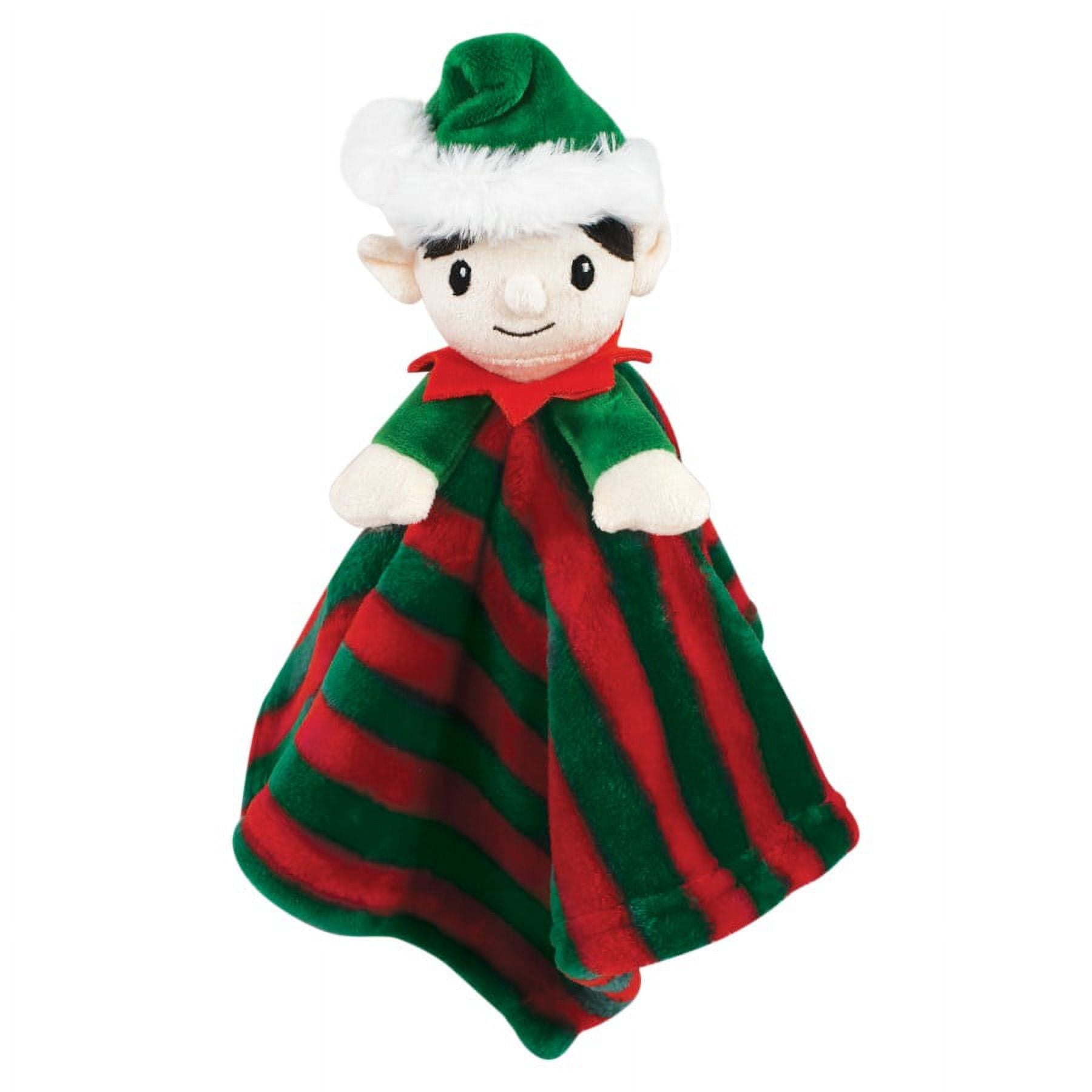 Hudson Baby Unisex Baby Plush Blanket with Security Blanket, Elf, One Size