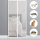 thumbnail image 1 of Cortina magnética para puerta de 150 x 220 cm (59 x 87 pulgadas), mosquitera antimoscas para pasillos, puertas de entrada interiores o patios, color blanco, 1 of 5