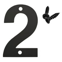 TFYZYY 4.7 In Floating Address House Number Modern Black Metal Letters, Garden Garage Mailbox Decor, Easy Installation, Outdoor Use