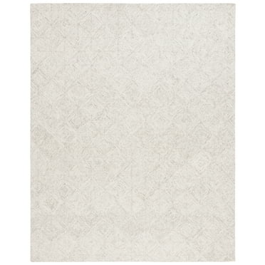 SAFAVIEH Martha Stewart Diamond Area Rug, Grey/Ivory, 4' x 6'