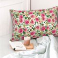 thumbnail image 4 of Salouo Rose Flowers Pattern Pillow Cases,1PC Pillow Covers with Envelope Closure Decorative Pillow Case for Bed Couch,Pillows Not Included-14"x20", 4 of 6