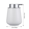 thumbnail image 3 of White Ceramic Soap Dispenser for Home Use with Tight Seal and Modern Design Hand Soap Bottle 12.5 oz, 3 of 9