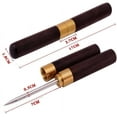 thumbnail image 3 of Ice Picks Wooden Handle Stainless Steel Knife With Cover (Black 2 Pack), 3 of 5