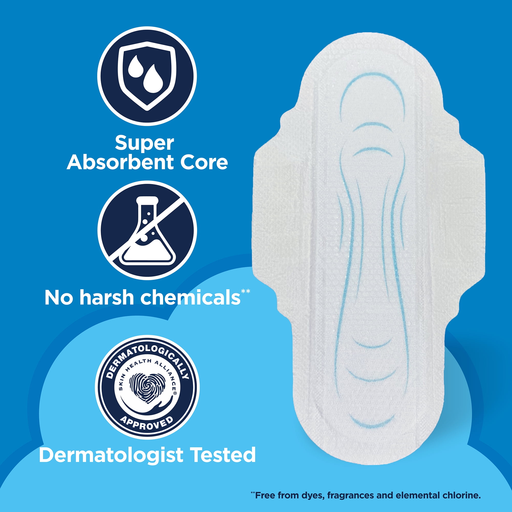 Equate Ultra Thin Pads with Wings, Size 2, Long Super Absorbency, Compare to Always (192 Count)