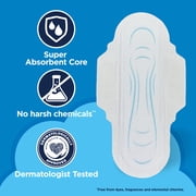 Equate Ultra Thin Pads with Flexi-Wings, Long Super Absorbency, Size 2, 42 Count