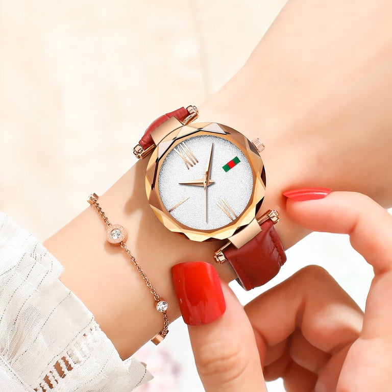 NEW Leather Luxury Casual Womens Watch Women main image 3