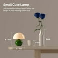 thumbnail image 6 of Mushroom Lamp Vintage Bedside Table Lamp  Glass Mushroom Decor Nightstand Lamp with 3 Color Temps, Cute Retro Small Desk Lamp for Bedroom Office, Mid Century Modern Aesthetic Home Deco Gift, 6 of 7