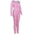thumbnail image 3 of Womens One Piece Sleepwear Cartoons Print Pajamas Jumpsuit Rompers, 3 of 4