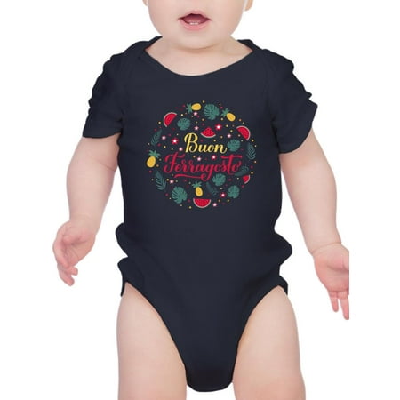 

Buon Ferragosto Fruits Wreath Bodysuit Infant -Image by Shutterstock 18 Months
