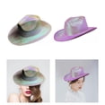 thumbnail image 1 of Sombrero de Vaquero Holográfico para Mujer de Disfrace Disfraces. Hugo Sombrero de vaquero occidental, 1 of 10