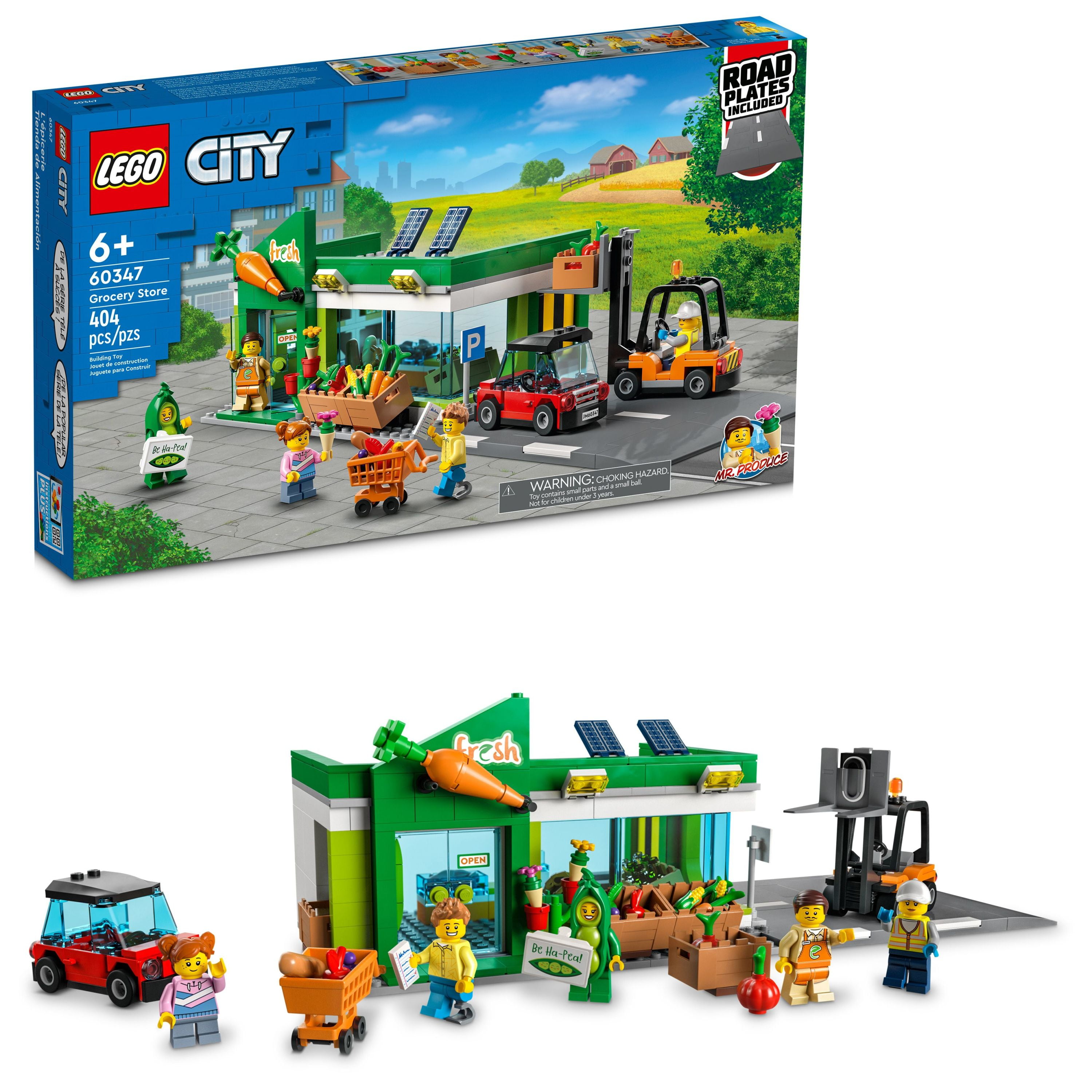 Dormido En cantidad Inútil LEGO City Grocery Store 60347 Building Set (404 Pieces) - Walmart.com