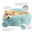 thumbnail image 2 of Deep Dish Cuddler (20x20x12") - Self-Warming Cat and Dog Bed Cushion for Joint-Relief and Improved Sleep - Machine Washable, Waterproof Bottom - For Pets Up to 25lbs, Teal Sherpa, 2 of 6