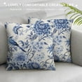 thumbnail image 3 of ARISTURING Chinoiserie Pillow Covers  Blue and White Outdoor Pillows Blue Birds Flowers Throw Pillow Covers Square Cushion Cover Decor for Bedroom Couch Bed Living Room Sofa Chair, 3 of 5