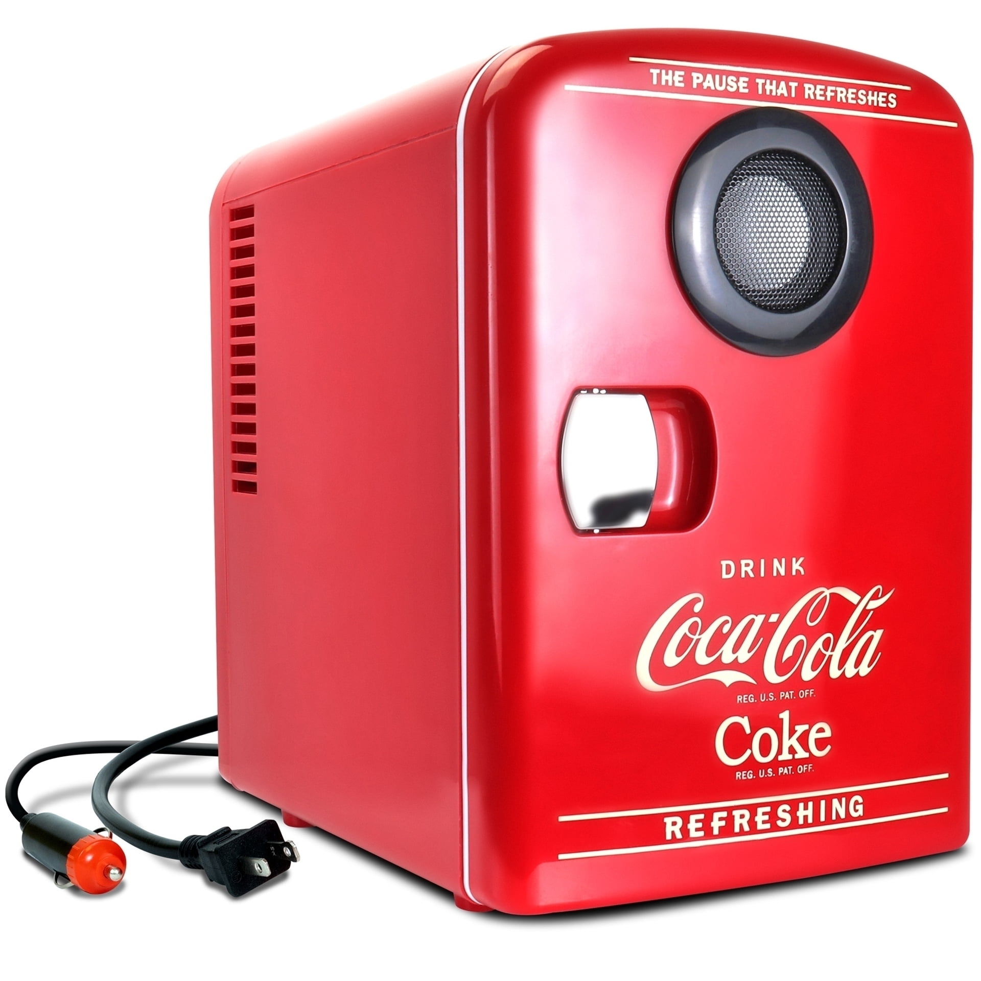 Free Shipping! Coca-Cola 6 Can Portable Cooler/Warmer Built
