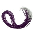 thumbnail image 2 of 20pcs 20 "collar de material cuero de Cera Que Rebordea El Cordón de de Cierre de Langosta - Púrpura Fernando Collar de cadena de cordón de cera, 2 of 7