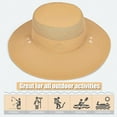 thumbnail image 7 of TAGVO Wide Brim Sun Hat with Detachable Neck Face Flap, Outdoor UPF 50+ Protection Fishing Hats, Camping Hiking Walking Travel Sun Bucket Hats Foldable Sun Caps - Adjustable Chin Strap, Khaki, 7 of 7