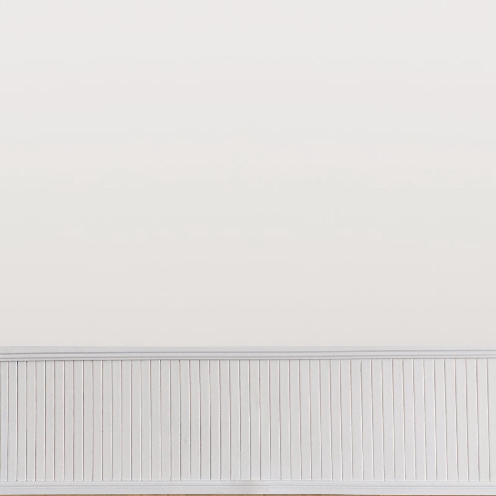 LeeQinersw 1: 6 Miniature Wall Panel Wall Skirting Board for Window Display Furnishings White