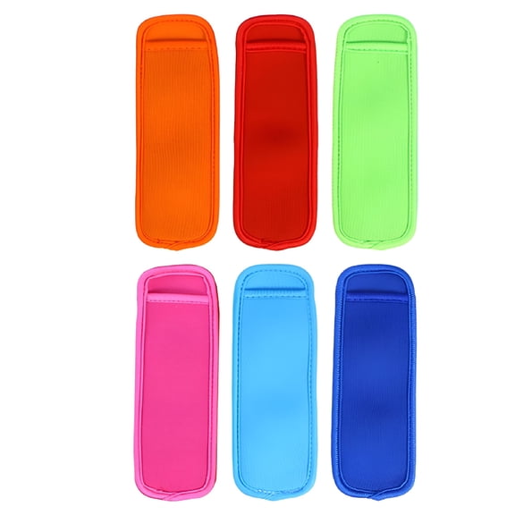 ACDANC 6 Pcs Colorful Popsicles Sets Antifreezing Holder Child Ice Stick Holders Rod