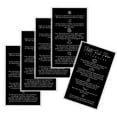 thumbnail image 4 of PRF Platelet Rich Fibrin Aftercare Instructions Card  50 Pack  2x3.5 inches Business Card  PRF Supplies  Black Card Design, 4 of 6