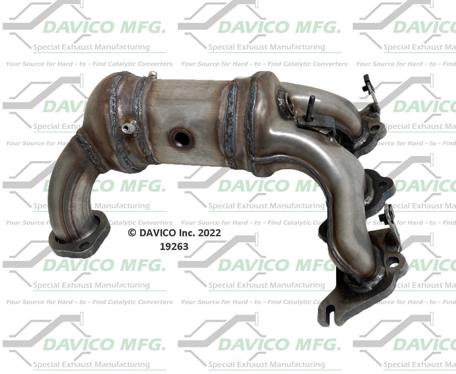Davico Mfg 19263 Direct-Fit Catalytic Converter - Manifold