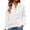 White, variant on Womens Cable Knit Sweater Hoodies with Buttons Front Pocket Casual Loose Plain Pullover Drawstring Jumpers Tops (L, Wine)