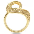 thumbnail image 4 of Luxe Jewelry Designs Women's Gold Plated Brass Pave Ring with AAA Grade Cubic Zirconia - Size 7, 4 of 4