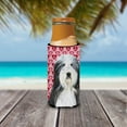 thumbnail image 3 of Bearded Collie Hearts Love and Valentines Day Portrait Ultra Hugger for slim cans, 3 of 6