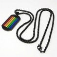 thumbnail image 2 of 925 Silve Men Rainbow Necklace With Chain - 22 Inch---Model code 30721, 2 of 5
