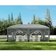 thumbnail image 2 of 10x20 Pop Up Canopy with 6 Removable Sidewalls, Portable Enclosed Instant Tent, Waterproof Outdoor Tent, Beach Sun Shelter for Backyard Patio Garden, Easy Set Up, 2 of 7