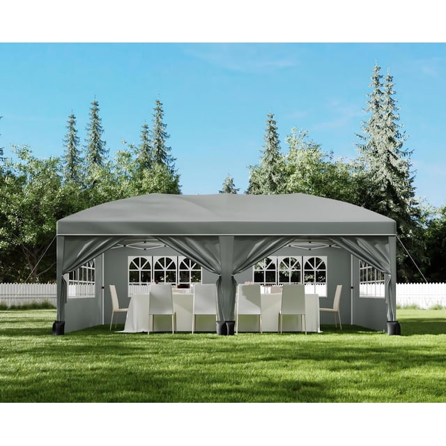 BeesClover Pop Up Canopy Tent for Outdoor Parties, Beach, Camping & Backyard | Waterproof, UV Protection & Carry Bag Included – Stay Cool & Protected