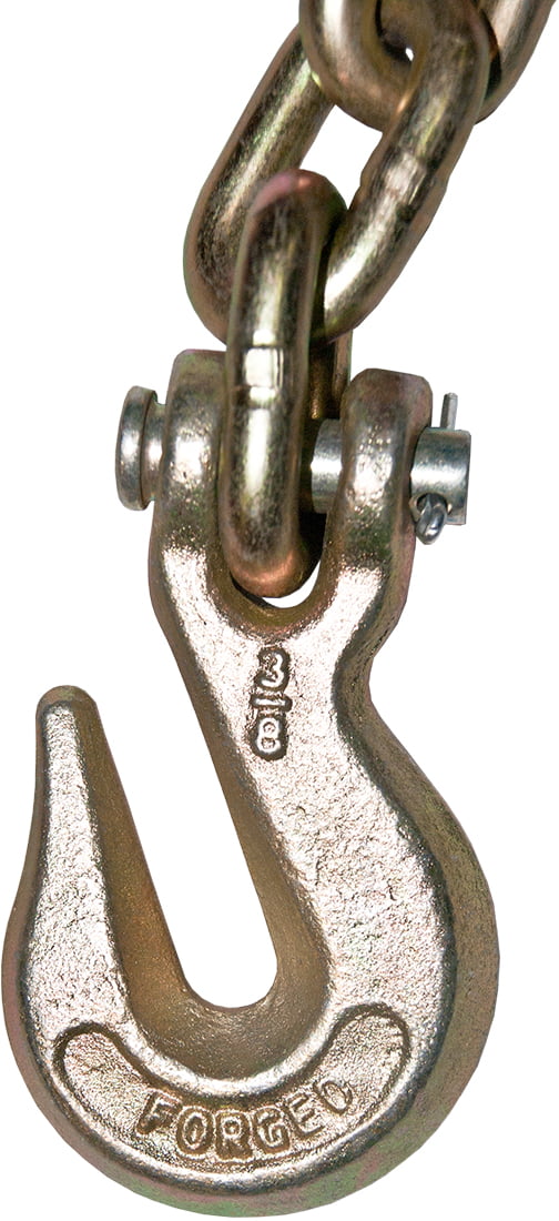 G70 1/2 x 20 Tow Chain Tie Down Binder With Grade 70 Hooks 2 Pack 